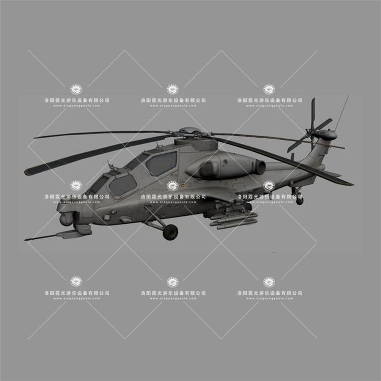 江口武装直升机3D模型